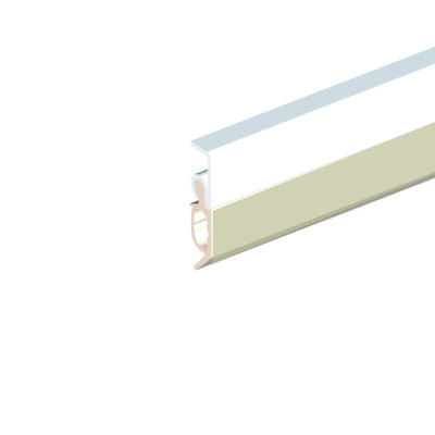 Ellen opbouw tochtprofiel - max. kier 13mm - Elro XL - 300 cm - wit aluminium