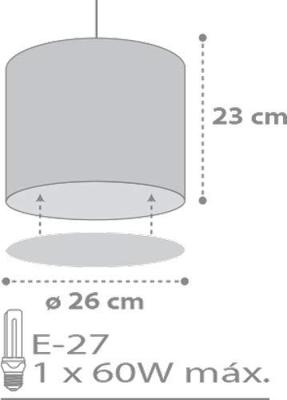 Dalber Kinderkamer hanglampSweet Dreams soft grijs - 62012E