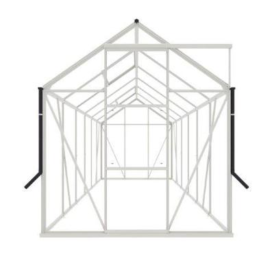 Tuinkas Kate IV - 192x375 cm - Wit- - Veiligheidsglas- Royal Well