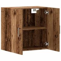 Wandkast 60x31x60 cm bewerkt hout oud houtkleurig - thumbnail