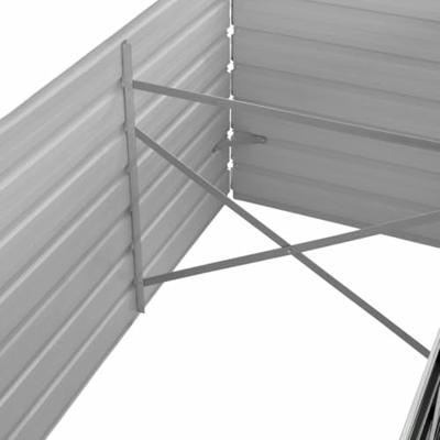 VidaXL Plantenbak verhoogd 240x80x45 cm gegalvaniseerd staal antraciet VidaXL Plantenbak verhoogd 240x80x45 cm gegalvaniseerd staal antraciet