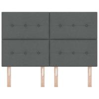 LED Hoofdbord Donkergrijs 80 cm Stof - thumbnail