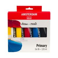 Amsterdam Acrylverf Primairset 5x120 ml - thumbnail
