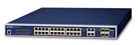 Planet GS-4210-24P4C netwerk-switch Managed L2/L4 Gigabit Ethernet (10/100/1000) Power over Ethernet (PoE) 1U Blauw - thumbnail