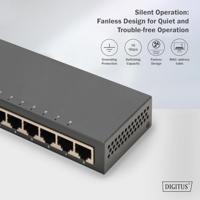 Digitus DN-80066-1 Netwerk switch RJ45 8 poorten 10 / 100 / 1000 MBit/s - thumbnail