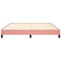 Bedframe fluweel roze 160x200 cm - thumbnail