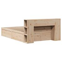 Bedframe zonder matras massief grenenhout 135x190 cm - thumbnail