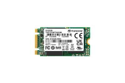 Transcend MTS402M 64 GB SATA M.2 SSD 2242 harde schijf SATA III Industrial TS64GMTS402M