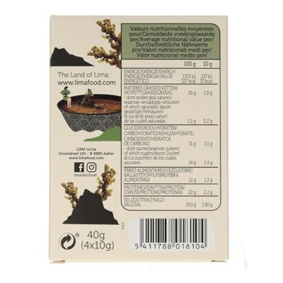 Lima Instant miso soep 4 x 10 gram 40 Gram
