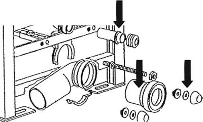 Cornat Aansluitset Voor Wand-Wc 90/155Mm - CKAG80
