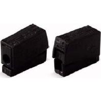 WAGO 224-104 224-104 Lampklem Flexibel: 0.5-2.5 mm² Massief: 0.5-2.5 mm² Aantal polen: 2 100 stuk(s) Zwart - thumbnail