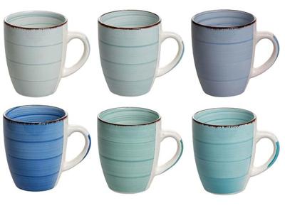 Studio Tavola Mokken - Ocean Blue - Set van 6 - 350 ml Studio Tavola Mokken - Ocean Blue - Set van 6 - 350 ml