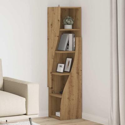 Hoekkast Wit 32x32x140cm Bewerkt hout Hoekkast Wit 32x32x140cm Bewerkt hout