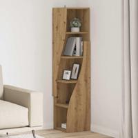 Hoekkast Wit 32x32x140cm Bewerkt hout - thumbnail