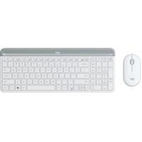 LOGITECH - Set tastiera + mouse wireless MK470 - AZERTY - bianco - thumbnail