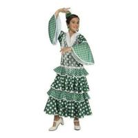 Kostuums voor Kinderen My Other Me Giralda Flamenco danser Groen - Maat: 5-6 Jaar - Maat: 5-6 Jaar - thumbnail