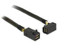 Delock 83643 Kabel Mini SAS HD SFF-8643 > Mini SAS HD SFF-8643 haaks 1 m - thumbnail