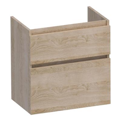 Brauer Delight - Onderkast Ondiep - 60 cm - met 2 Softclose Lades Greeploos en 1 Sifon Uitsparing - Sunlit