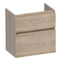 Brauer Delight - Onderkast Ondiep - 60 cm - met 2 Softclose Lades Greeploos en 1 Sifon Uitsparing - Sunlit - thumbnail