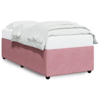Bedframe fluweel roze 90x200 cm - thumbnail