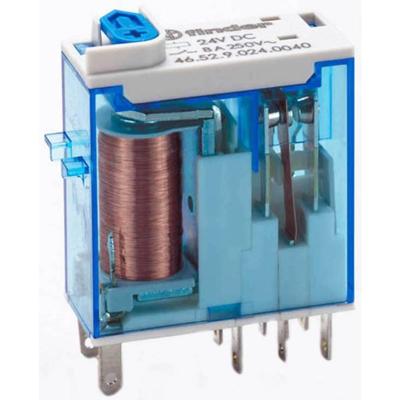 Finder 46.52.9.012.0074 Steekrelais 12 V/DC 8 A 2x wisselcontact 10 stuk(s) Tray