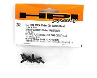 Flat head screw m3x8mm (hex socket/10pcs) - thumbnail