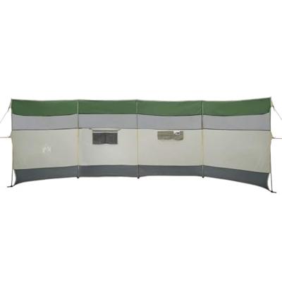 Windscherm camping waterdicht 510x153 cm groen