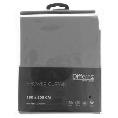 Differnz Base douchegordijn waterdicht 100% PEVA grijs 180 x 200 cm Differnz Base douchegordijn waterdicht 100% PEVA grijs 180 x 200 cm