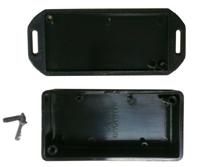 Hammond Electronics 1551KFLBK Euro-behuizing 80 x 40 x 20 ABS Zwart 1 stuk(s) - thumbnail