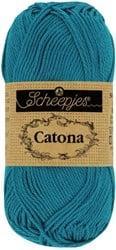 Scheepjes Catona 25g - 400 Petrol Blue - Haakgaren / Breigaren