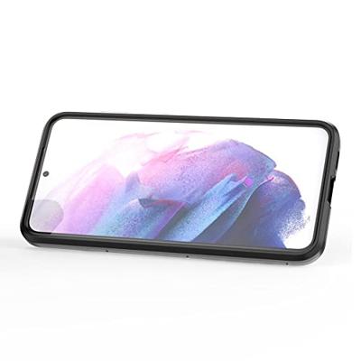 Lunso - Samsung Galaxy S23 Plus - Armor backcover hoes met ringhouder - Zwart