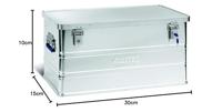 Alutec CLASSIC 93 11093 Transportkist Aluminium (l x b x h) 775 x 385 x 375 mm - thumbnail