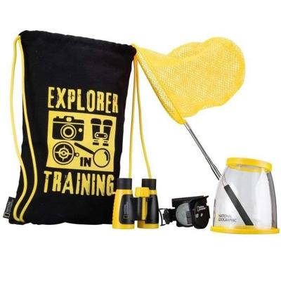 Outdoor ontdekkingsset - NATIONAL GEOGRAPHIC - 3x30 verrekijker, 2x/5x vergrootglas, kompas