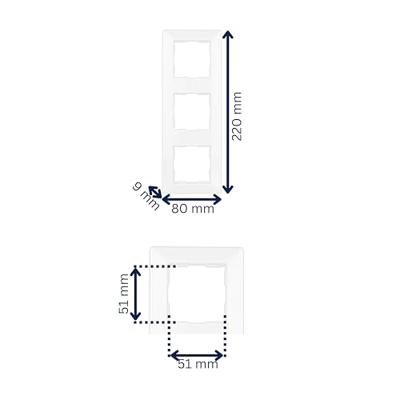 REV 0236830104 Frame 3-voudig Wit 1 stuk(s)