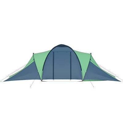 Tent 6-persoons blauw en groen Tent 6-persoons blauw en groen