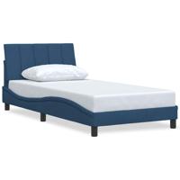 Bedframe zonder matras "Hanko" 100x200 cm stof blauw - thumbnail