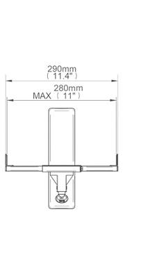B-Tech BT77 Luidsprekerbeugel wit