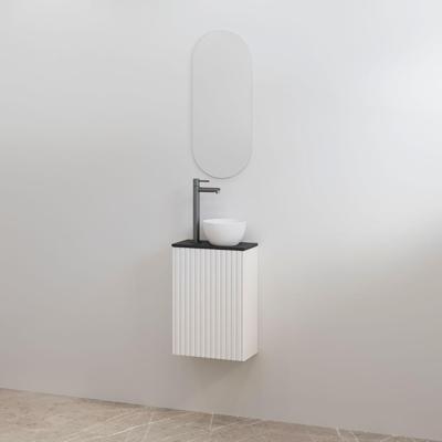 Toiletmeubelset Best-Design Mali Mat Wit Onderkast + Mat Zwart Meubelblad Toiletmeubelset Best-Design Mali Mat Wit Onderkast + Mat Zwart Meubelblad