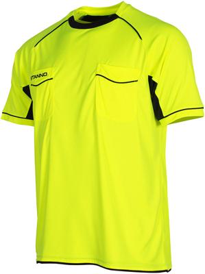 Stanno 429001 Bergamo Referee Shirt k.m. - Neon Yellow-Black - M Stanno 429001 Bergamo Referee Shirt k.m. - Neon Yellow-Black - M
