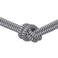 Strijkijzersnoer 3-aderig per meter zig-zag zwart/wit - thumbnail