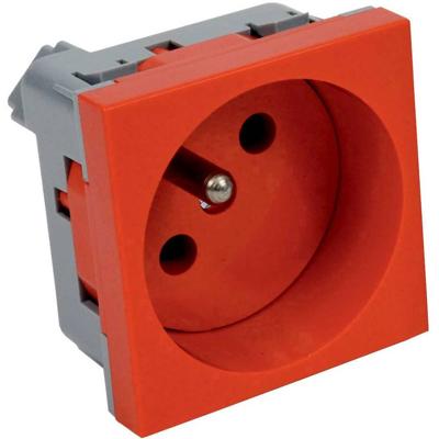 KOPOS QP 45x45_BB Apparaatinzet Wandcontactdoos enkel (l x b) 45 mm x 45 mm Rood 1 stuk(s)