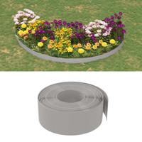VidaXL Tuinrand 10 m 20 cm polyetheen grijs - thumbnail