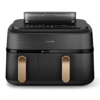 Philips NA552/00 Dual Basket Airfryer Zwart - thumbnail