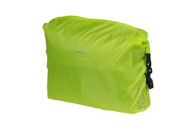 Basil keep dry and clean - regenhoes - horizontaal - neon geel