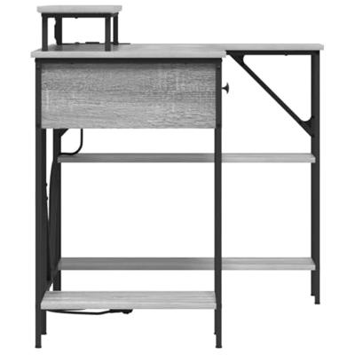 Bureau Grijs sonoma 120 x 79 x 86.5 cm Bewerkt hout Bureau Grijs sonoma 120 x 79 x 86.5 cm Bewerkt hout