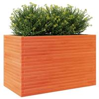 Plantenbak 110x60x68,5 cm massief grenenhout wasbruin - thumbnail