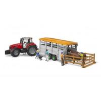 2227 Bruder Aanhanger Vee Lemken - thumbnail