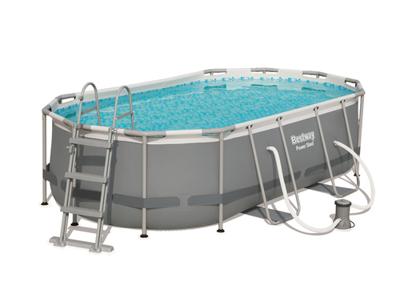 Bestway Zwembad Power Steel bovengronds ovaal 427x250x100 cm - thumbnail