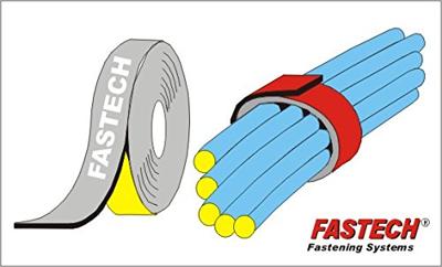 FASTECH® 695-330-Bag Klittenband Om te bundelen Haak- en lusdeel (l x b) 5000 mm x 25 mm Zwart 5 m
