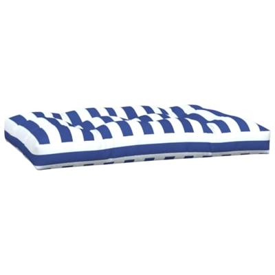 VidaXL Palletkussens 5 st gestreept stof  wit en blauw